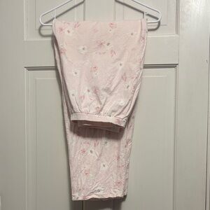 Pink flannel pajama pants 100% cotton
